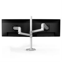 Ergotron LX Series LX Dual Stacking Arm flat panel bureau steun 101,6 cm (40") Wit - thumbnail