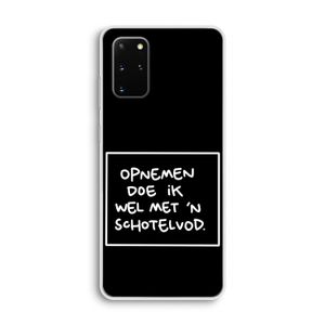 Schotelvod: Samsung Galaxy S20 Plus Transparant Hoesje