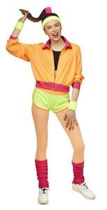 Sexy Disco Trainingspak Fluor Dames