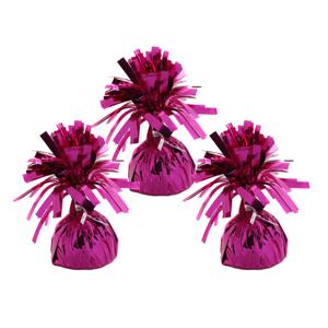 Ballon gewichtjes - 6x - fuchsia - 170 gram - gewichtjes voor helium ballontrosjes