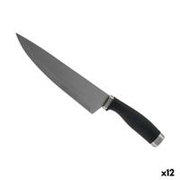 Keukenmes Kinvara KT11-5603-01 KT11-5603-01 Zwart Zilverkleurig Roestvrij staal Plastic 5 x 2 x 33 cm 5 x 33 x 2,5 cm (12 Stuks)