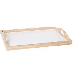 Witte dienbladen met handvat 40 cm