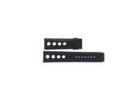 Horlogeband Tissot T1004273620100 / T610037467 Leder Zwart 22mm