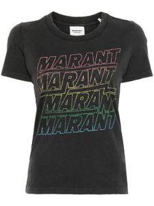 MARANT ÉTOILE t-shirt Ziliani à logo imprimé - Noir