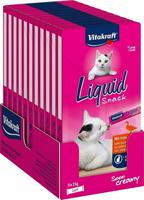 Vitakraft Cat liquid snack eend & b-glucaan - thumbnail