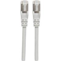 Intellinet 740869 RJ45 Netwerkkabel, patchkabel CAT 6A S/FTP 3.00 m Grijs Folie afscherming, Afscherming gevlochten, Afgeschermd, Halogeenvrij 1 stuk(s)