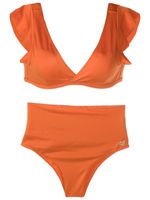 Brigitte bikini à taille haute - Orange - thumbnail