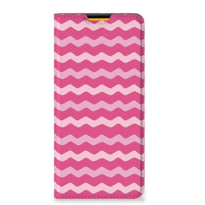 Samsung Galaxy M52 | Hoesje met Magneet | Waves Pink