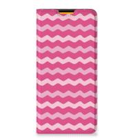 Samsung Galaxy M52 | Hoesje met Magneet | Waves Pink