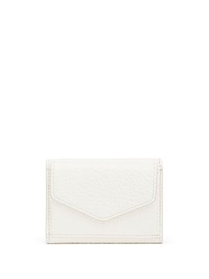 Maison Margiela portefeuille pliant à coutures signature - Blanc