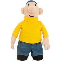 pluchen pop geel, 35 cm