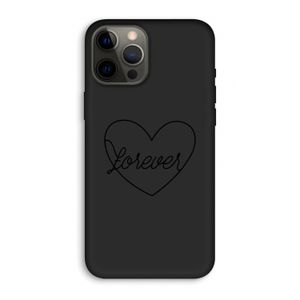 Forever heart black: iPhone 12 Pro Max Biologisch afbreekbaar hoesje