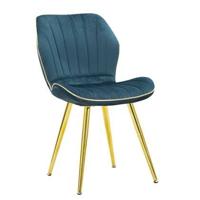 Mauro Ferretti Paris space Set van 2 stoelen in blauwe stof