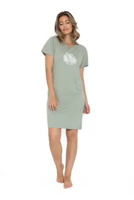 Cocodream dames nachthemd korte mouw - Jungle