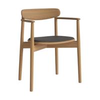 Bolia Merge eetkamerstoel met arm Soil Dark Brown geolied eiken