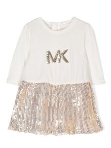 Michael Kors Kids robe à logo orné de sequins