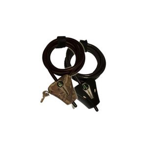 Masterlock Adjustable cable 1.80m x Ø  8mm - braided steel - 2 keys - 8418EURD