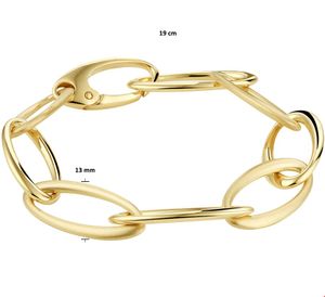 TFT Armband Goud Anker 13 mm 19 cm