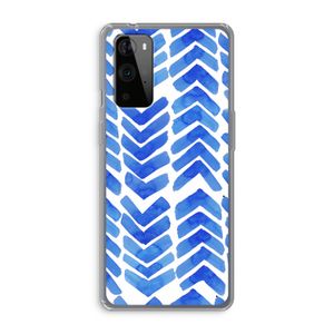 Blauwe pijlen: OnePlus 9 Pro Transparant Hoesje