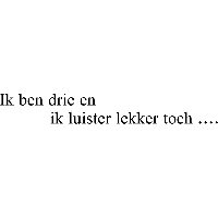 Ik ben drie - Muursticker