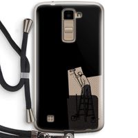 Musketon Painter: LG K10 (2016) Transparant Hoesje met koord