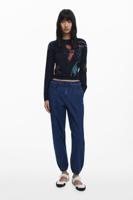 Joggingbroek met boorden - BLUE - 44