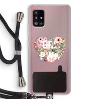 GRL PWR Flower: Samsung Galaxy A51 5G Transparant Hoesje met koord