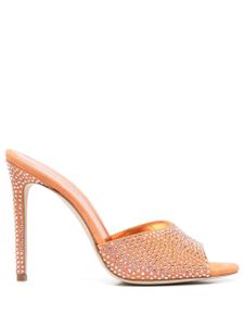 Paris Texas mules Holly à ornements en cristal - Orange