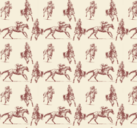 Slaapkamer behang Beige en bruin paardenpatroon Slaapkamer behang Beige en bruin paardenpatroon