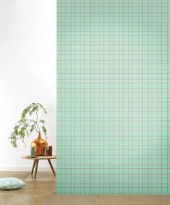 Behang Grid Rol Pastelgreen
