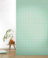 Behang Grid Rol Pastelgreen