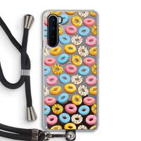 Pink donuts: OnePlus Nord Transparant Hoesje met koord