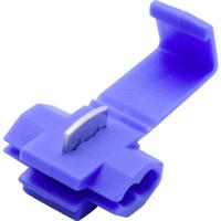 TRU COMPONENTS T1904C037 Aftakconnector Flexibel: 0.75-2.50 mm² Massief: 0.75-2.50 mm² Aantal polen: 2 10 stuk(s) Blauw