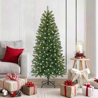 VidaXL Kunstkerstboom met 150 led met standaard groen 150 cm pe en pvc