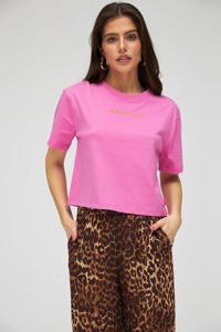 Harper & Yve LOGO T-SHIRT CROPPED - roze