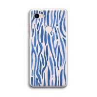 Blauwe nerven: Google Pixel 3 Transparant Hoesje