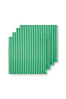 Pip Studio Stripes Set/4 Servetten Groen - thumbnail