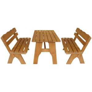 Freital 3-delig houten picknictafel 120cm