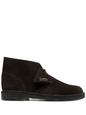 Clarks Originals bottines en daim à lacets - Marron