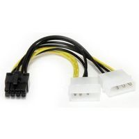 StarTech.com 15cm LP4 naar 8-pins PCI Express Videokaart Voeding Verloopkabel