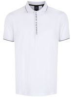 Armani Exchange polo à logo imprimé - Blanc