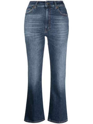 Haikure jean court à taille mi-haute - Bleu