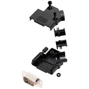 encitech D45PK-P-09-DBP-W-K 6355-8034-01 D-sub male connectorset 45 ° Aantal polen: 9 Soldeerkelk 1 stuk(s)