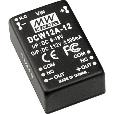 MW Mean Well DCW12A-15 DC/DC-converter 12 W Aantal uitgangen: 2 x Inhoud 1 stuk(s)