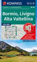Wandelkaart 96 Bormio - Livigno - Alta Valtellina | Kompass
