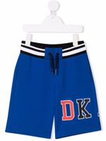 Dkny Kids short de sport à logo brodé - Bleu - thumbnail