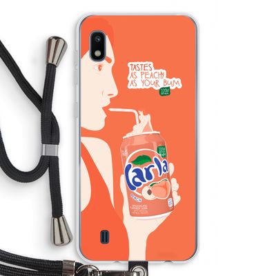 Peach please!: Samsung Galaxy A10 Transparant Hoesje met koord