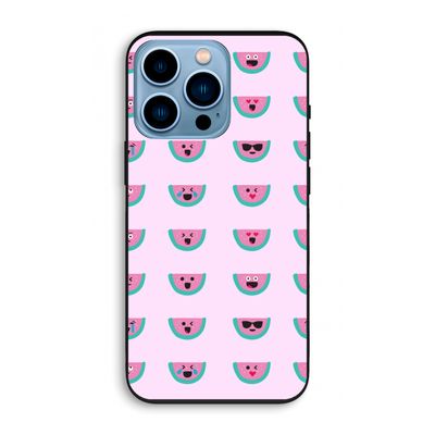 Smiley watermeloenprint: iPhone 13 Pro Biologisch afbreekbaar hoesje