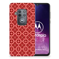 Motorola One Zoom TPU bumper Batik Rood