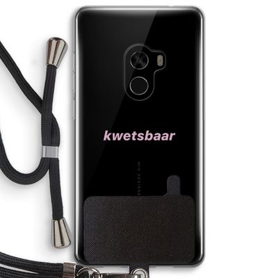 kwetsbaar: Xiaomi Mi Mix 2 Transparant Hoesje met koord